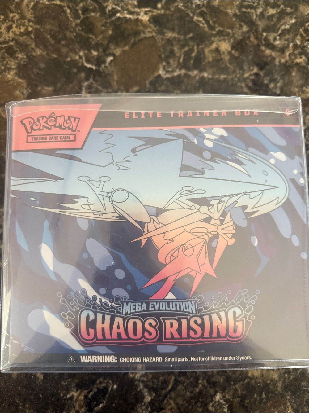 Pokemon Elite Trainer Box Mega Evolution Chaos Rising - Blue Pink Black Sealed